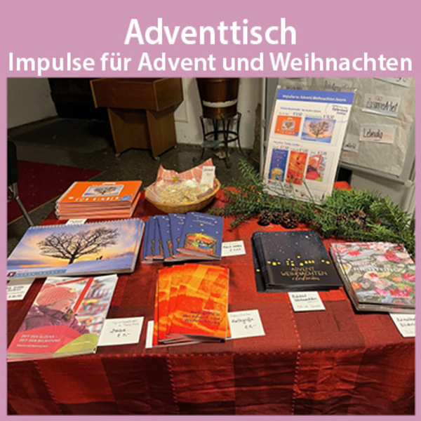 Adventtisch in der Pfarrkirche / Foto Haijes Adventtisch mit Impulsen für Advent und Weihnachten